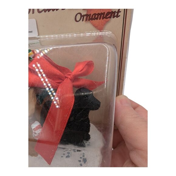 Conversation ConceptaEnglish Cocker Black Gingerbread House Ornament With Red Bo - Picture 6 of 6
